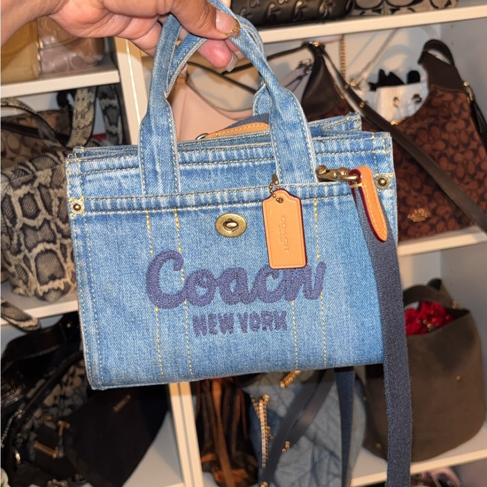 Coach Blue Denim Crossbody Bag